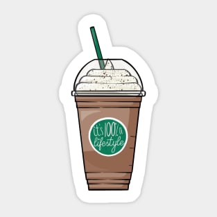 Coffe is a Lifestyle Sticker